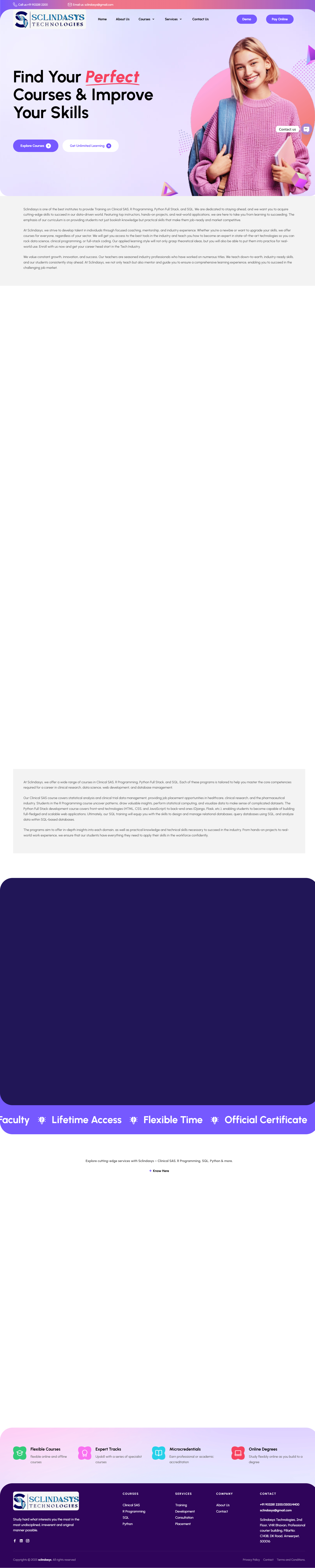 SCLINDASYS landing page preview